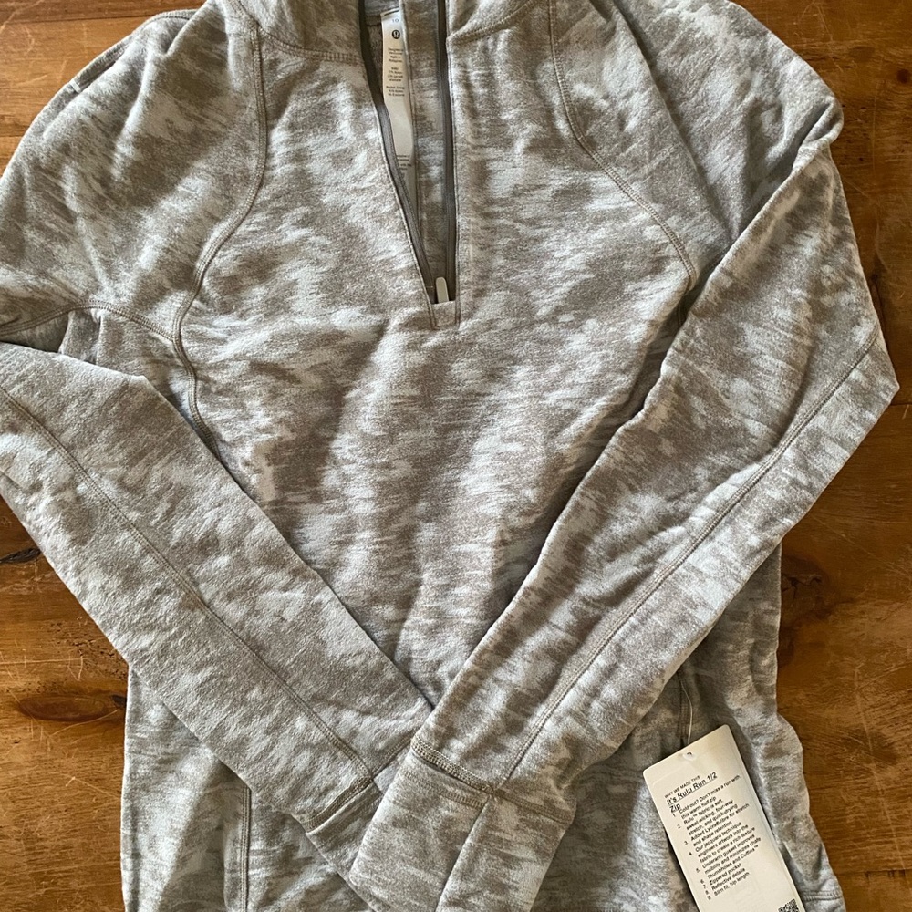 Lululemon It’s Rulu Run 1/2 Zip NWT
